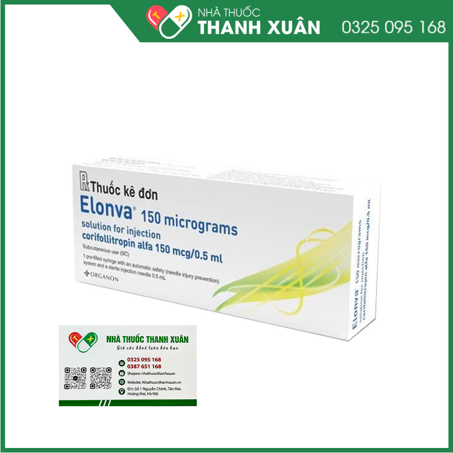 Elonva 150 Micrograms thuốc kích thích buồng trứng có kiểm soát dùng trong hỗ trợ sinh sản